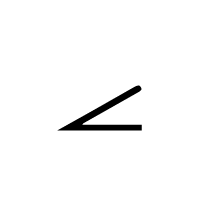 GD&T Symbol angularity