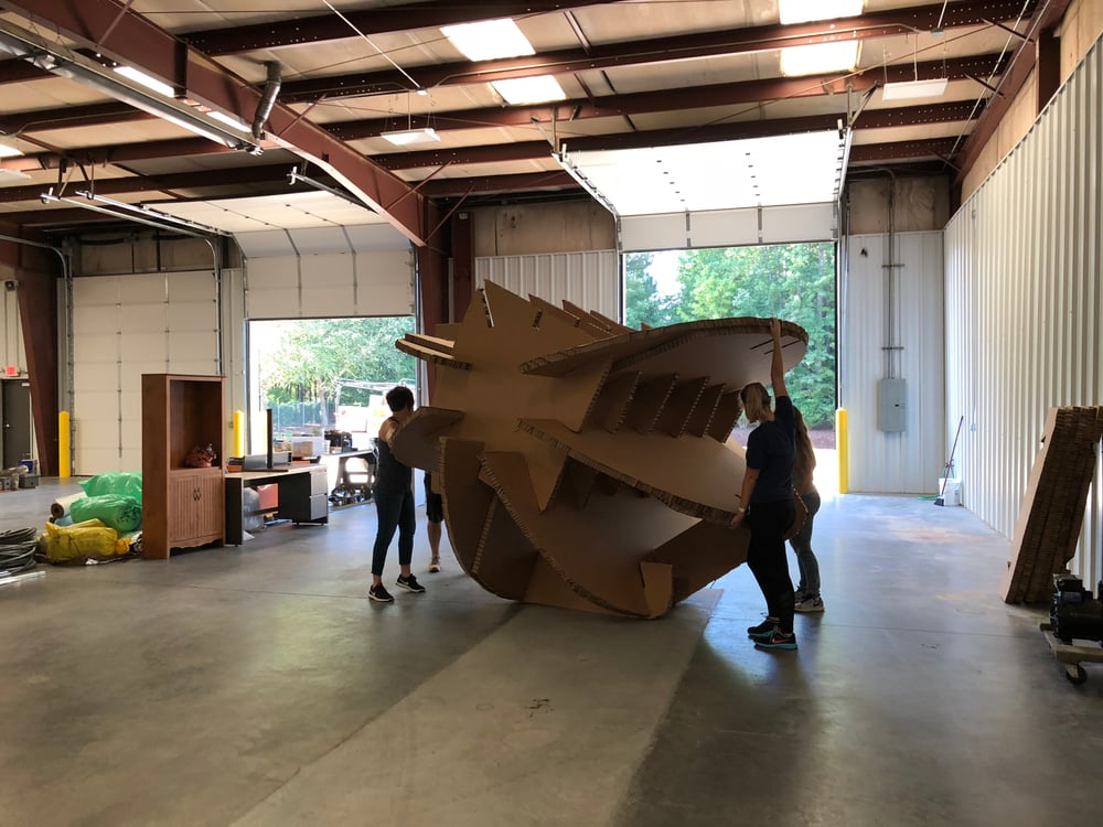 Building the world's largest paper ball for IMTS 2018